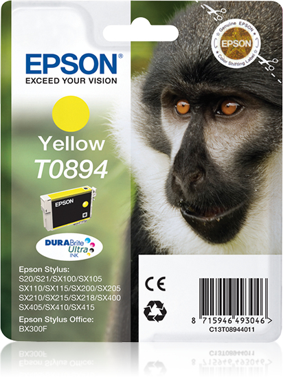 Ink Cartridge T0894 Yellow Blister W/ RF Ink Cartridge T0894 Yellow Blister W/ RF