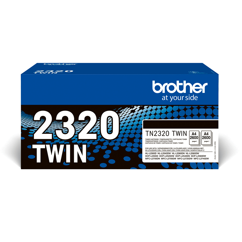 TN2320TWIN Black Toner Cartridge ISO 2 x TN2320TWIN Black Toner Cartridge ISO 2 x
