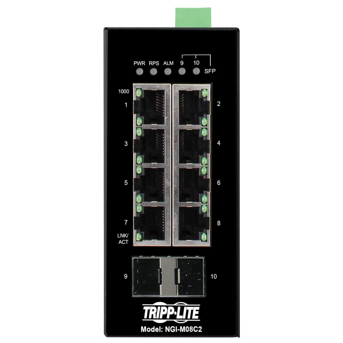 Tripp Lite NGI-M08C2 commutateur réseau Géré Gigabit Ethernet (10/100/1000) Noir Tripp Lite NGI-M08C2 commutateur réseau Géré Gigabit Ethernet (10/100/1000) Noir