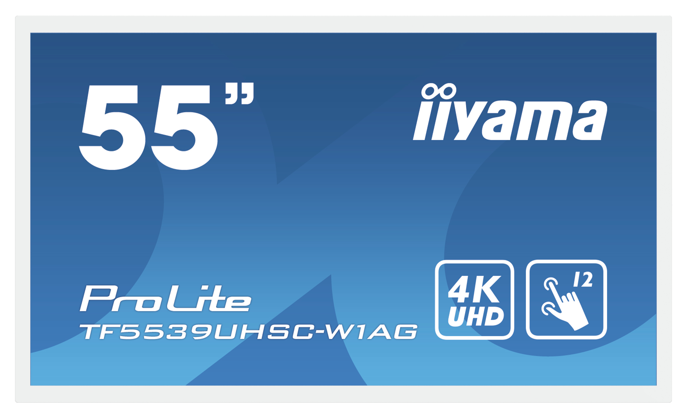 iiyama ProLite TF5539UHSC-W1AG moniteur à écran tactile 139,7 cm (55") 3840 x 2160 pixels Plusieurs pressions Multi-utilisateur Blanc