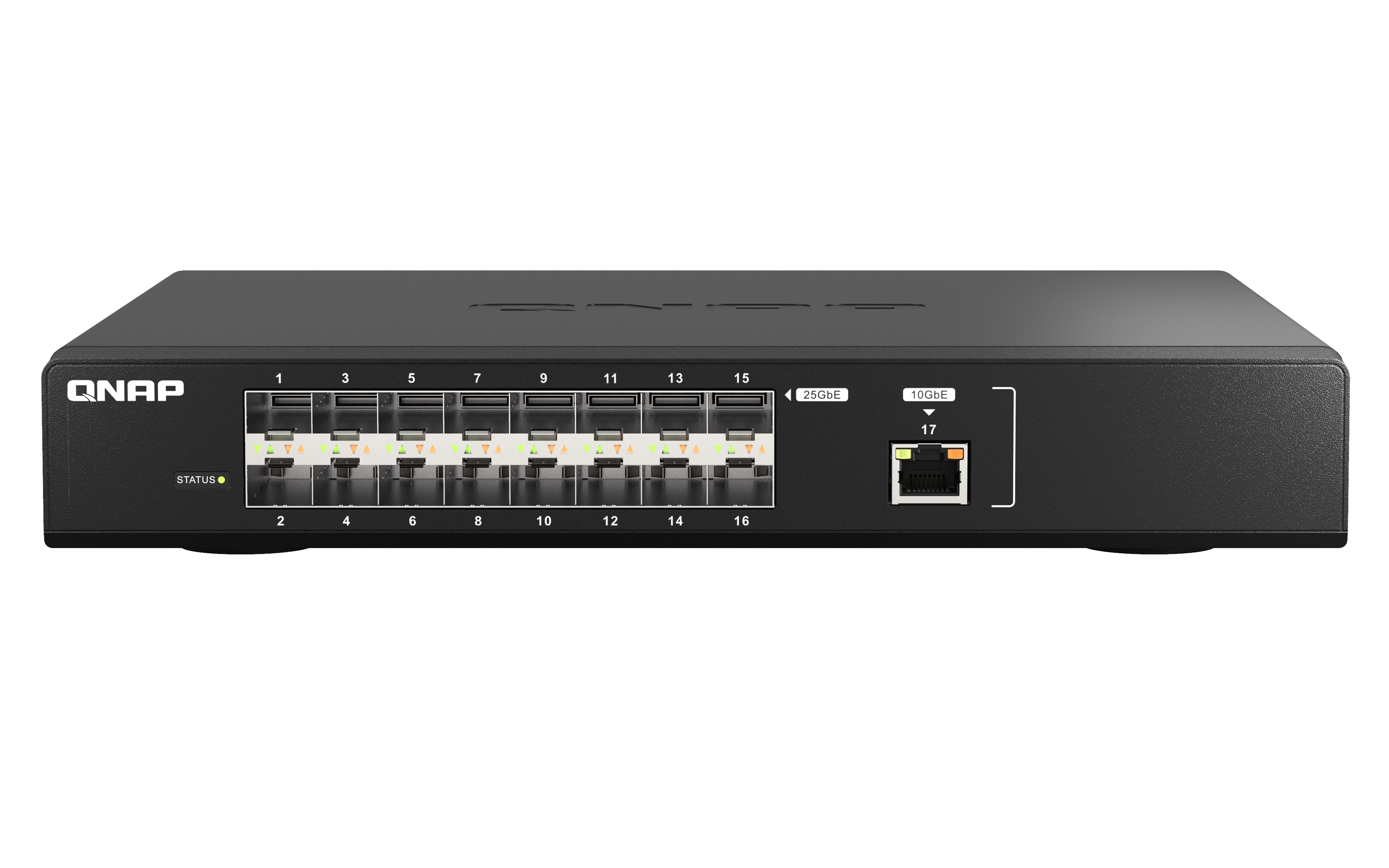 QNAP QSW-M5216-1T commutateur réseau Géré L2 10G Ethernet (100/1000/10000) Noir QNAP QSW-M5216-1T commutateur réseau Géré L2 10G Ethernet (100/1000/10000) Noir