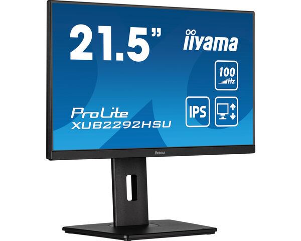 iiyama ProLite XUB2292HSU-B6 écran plat de PC 55,9 cm (22") 1920 x 1080 pixels Full HD LED Noir iiyama ProLite XUB2292HSU-B6 écran plat de PC 55,9 cm (22") 1920 x 1080 pixels Full HD LED Noir