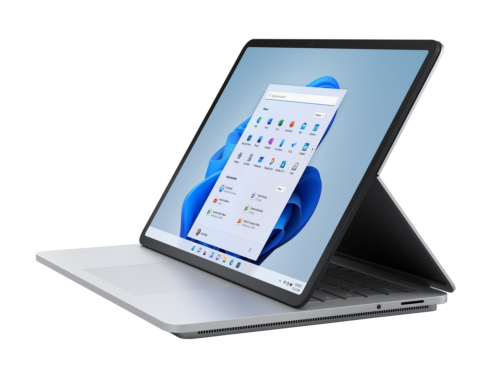 Microsoft Surface Laptop Studio i7-11370H Hybride (2-en-1) 36,6 cm (14.4") Écran tactile Intel® Core™ i7 16 Go LPDDR4x-SDRAM 512 Go SSD NVIDIA GeForce RTX 3050 Ti Wi-Fi 6 (802.11ax) Windows 10 Pro Platine Microsoft Surface Laptop Studio i7-11370H Hybride (2-en-1) 36,6 cm (14.4") Écran tactile Intel® Core™ i7 16 Go LPDDR4x-SDRAM 512 Go SSD NVIDIA GeForce RTX 3050 Ti Wi-Fi 6 (802.11ax) Windows 10 Pro Platine