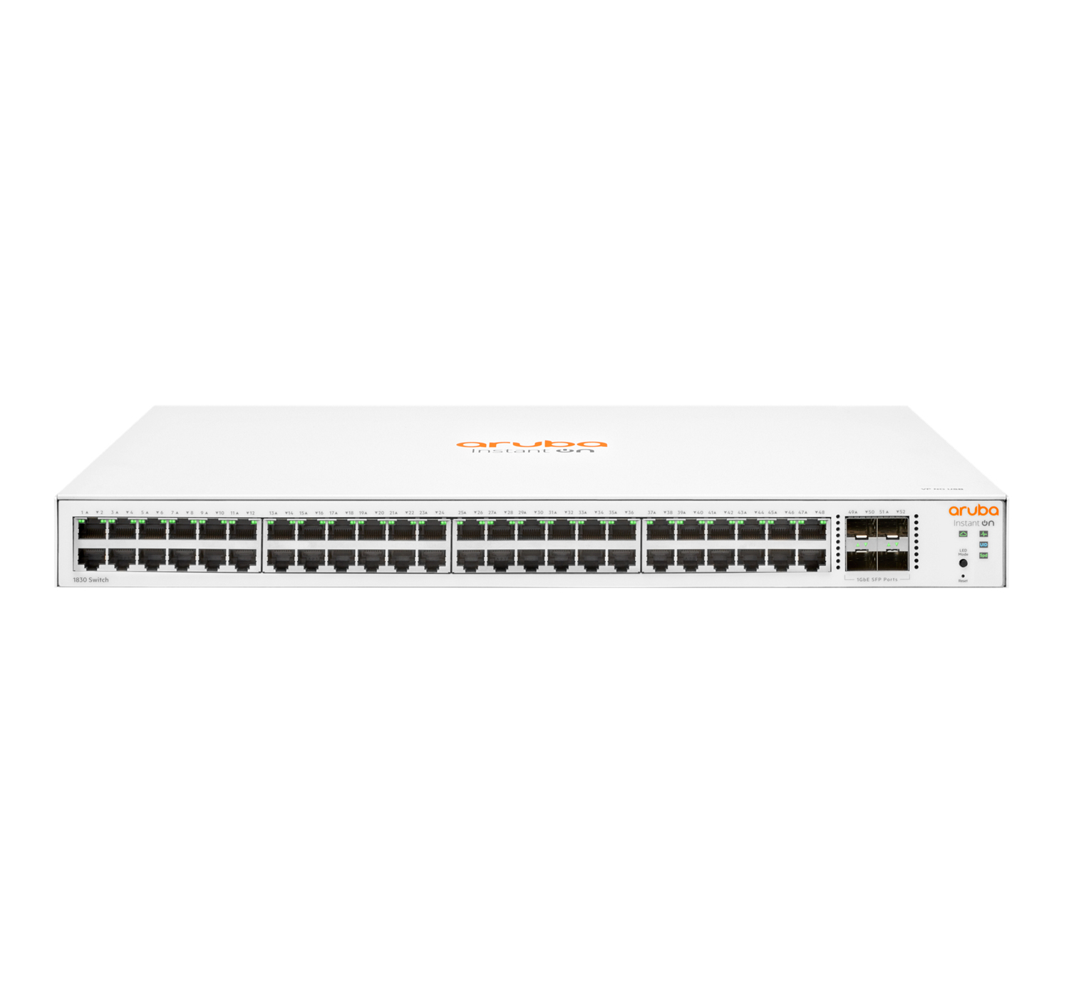 Aruba Instant On 1830 48G 4SFP Géré L2 Gigabit Ethernet (10/100/1000) 1U Aruba Instant On 1830 48G 4SFP Géré L2 Gigabit Ethernet (10/100/1000) 1U