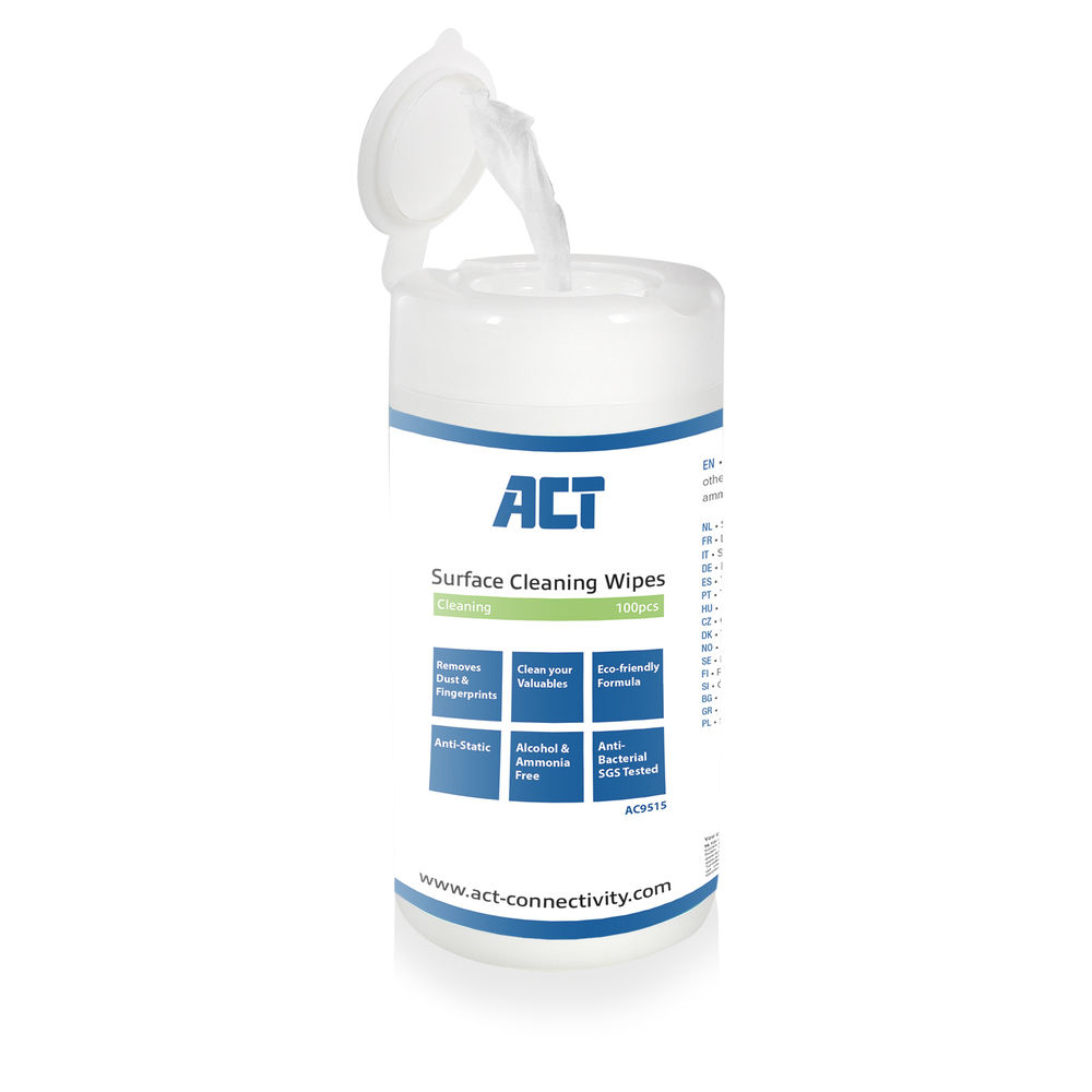 ACT AC9515 kit de nettoyage pour ordinateur LCD/LED/Plasma, Mobile/smartphone, Tablette PC Lingettes de nettoyage d'équipement électronique ACT AC9515 kit de nettoyage pour ordinateur LCD/LED/Plasma, Mobile/smartphone, Tablette PC Lingettes de nettoyage d'équipement électronique