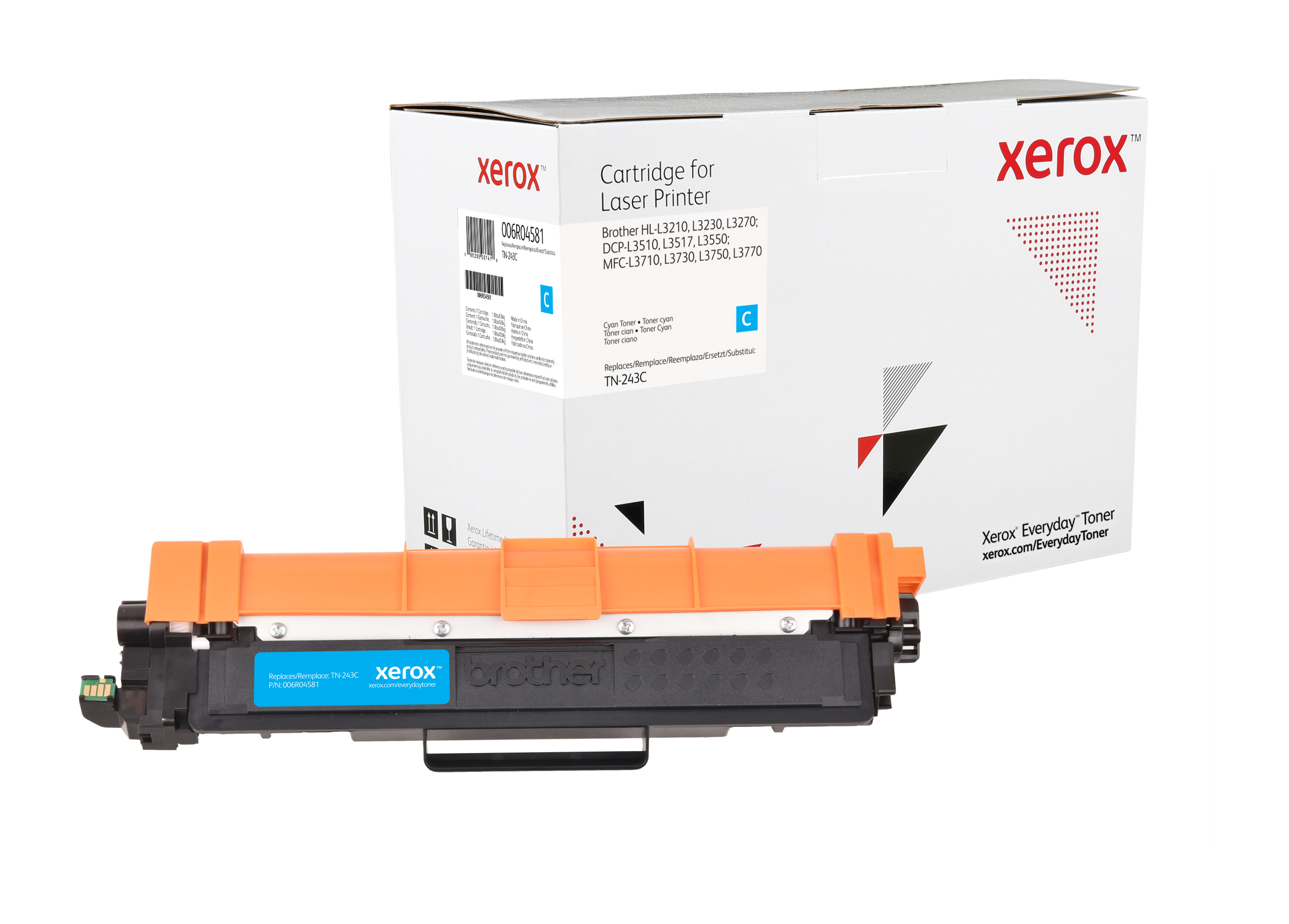 Everyday Toner Cyan compatible avec Brother TN-243C, Capacité standard Everyday Toner Cyan compatible avec Brother TN-243C, Capacité standard