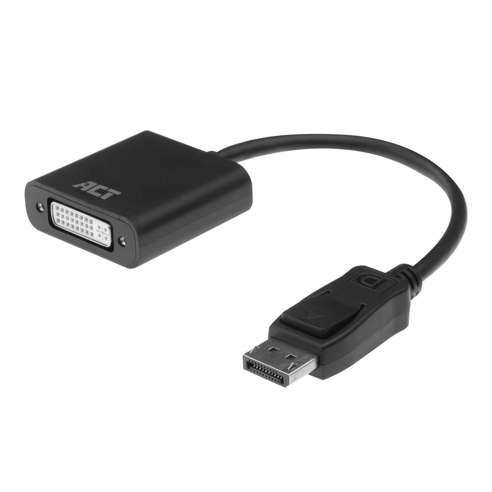 ACT AC7510 câble vidéo et adaptateur 0,15 m DisplayPort DVI-D Noir ACT AC7510 câble vidéo et adaptateur 0,15 m DisplayPort DVI-D Noir