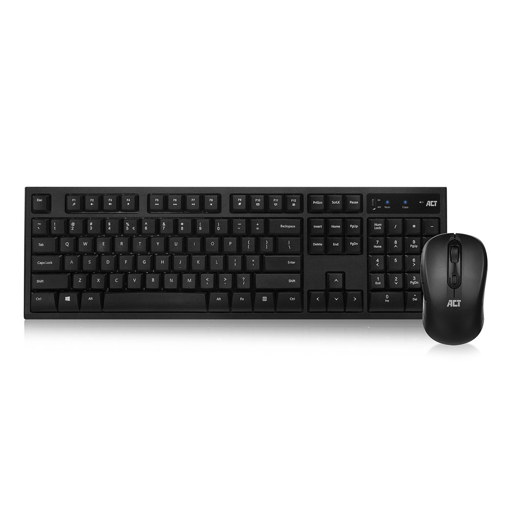 ACT AC5700 clavier RF sans fil QWERTY US International Noir