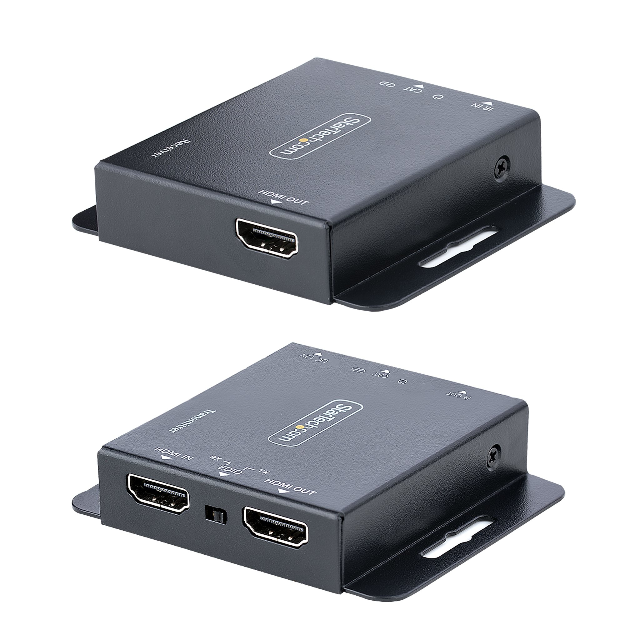 StarTech.com Rallonge HDMI Cat6/Cat5 - Extendeur HDMI/Vidéo 4K30Hz/39m ou 1080p/70m - Prolongateur HDMI sur Ethernet/RJ45 - Extender HDMI avec Kit Émetteur Récepteur - Extension IR - Vidéo Locale StarTech.com Rallonge HDMI Cat6/Cat5 - Extendeur HDMI/Vidéo 4K30Hz/39m ou 1080p/70m - Prolongateur HDMI sur Ethernet/RJ45 - Extender HDMI avec Kit Émetteur Récepteur - Extension IR - Vidéo Locale