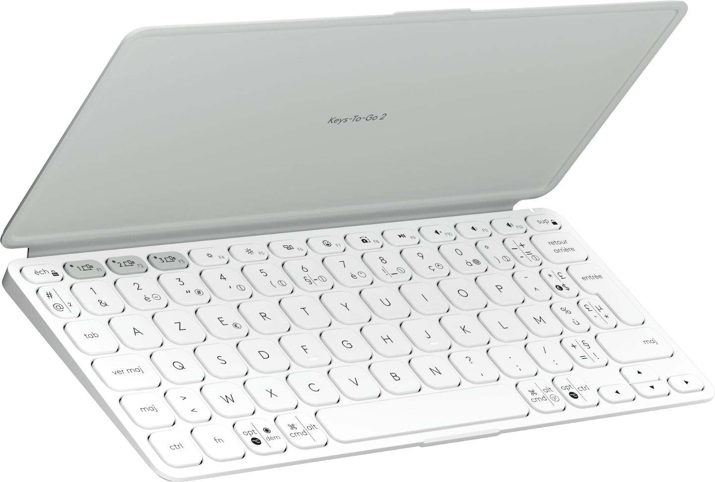 Logitech Keys-To-Go 2 clavier Universel Bluetooth AZERTY Français Blanc Logitech Keys-To-Go 2 clavier Universel Bluetooth AZERTY Français Blanc