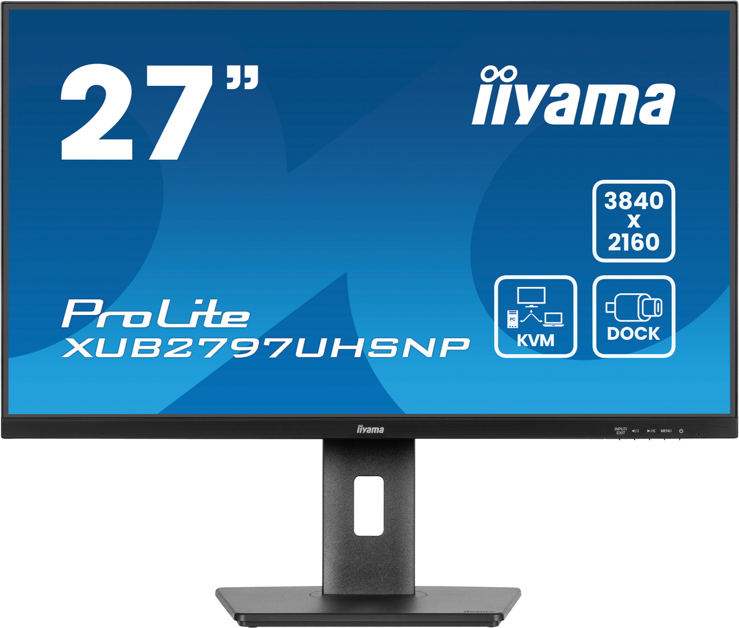 iiyama ProLite XUB2797UHSNP-B1 écran plat de PC 68,6 cm (27") 3840 x 2160 pixels 4K Ultra HD LED Noir iiyama ProLite XUB2797UHSNP-B1 écran plat de PC 68,6 cm (27") 3840 x 2160 pixels 4K Ultra HD LED Noir