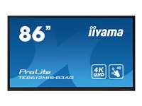 iiyama TE8612MIS-B3AG affichage de messages En forme de kiosk 2,18 m (86") LCD Wifi 400 cd/m² 4K Ultra HD Noir Écran tactile Intégré dans le processeur Android 11 24/7 iiyama TE8612MIS-B3AG affichage de messages En forme de kiosk 2,18 m (86") LCD Wifi 400 cd/m² 4K Ultra HD Noir Écran tactile Intégré dans le processeur Android 11 24/7