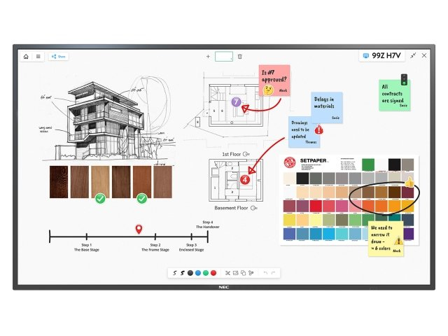 NEC MultiSync M651 IGB Écran plat interactif 165,1 cm (65") LCD 500 cd/m² 4K Ultra HD Noir Écran tactile 24/7 NEC MultiSync M651 IGB Écran plat interactif 165,1 cm (65") LCD 500 cd/m² 4K Ultra HD Noir Écran tactile 24/7
