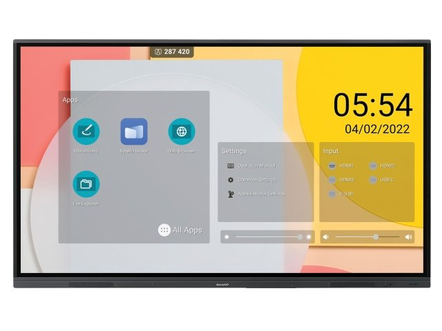 Sharp PN-L862B tableau blanc interactif et accessoire 2,18 m (86") 3840 x 2160 pixels Écran tactile Noir Sharp PN-L862B tableau blanc interactif et accessoire 2,18 m (86") 3840 x 2160 pixels Écran tactile Noir