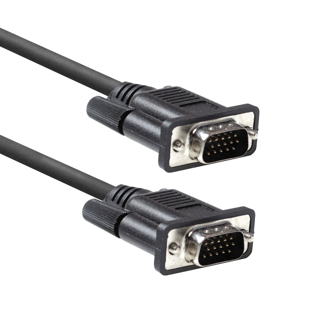 ACT AC3510 câble VGA 1,8 m VGA (D-Sub) Noir ACT AC3510 câble VGA 1,8 m VGA (D-Sub) Noir
