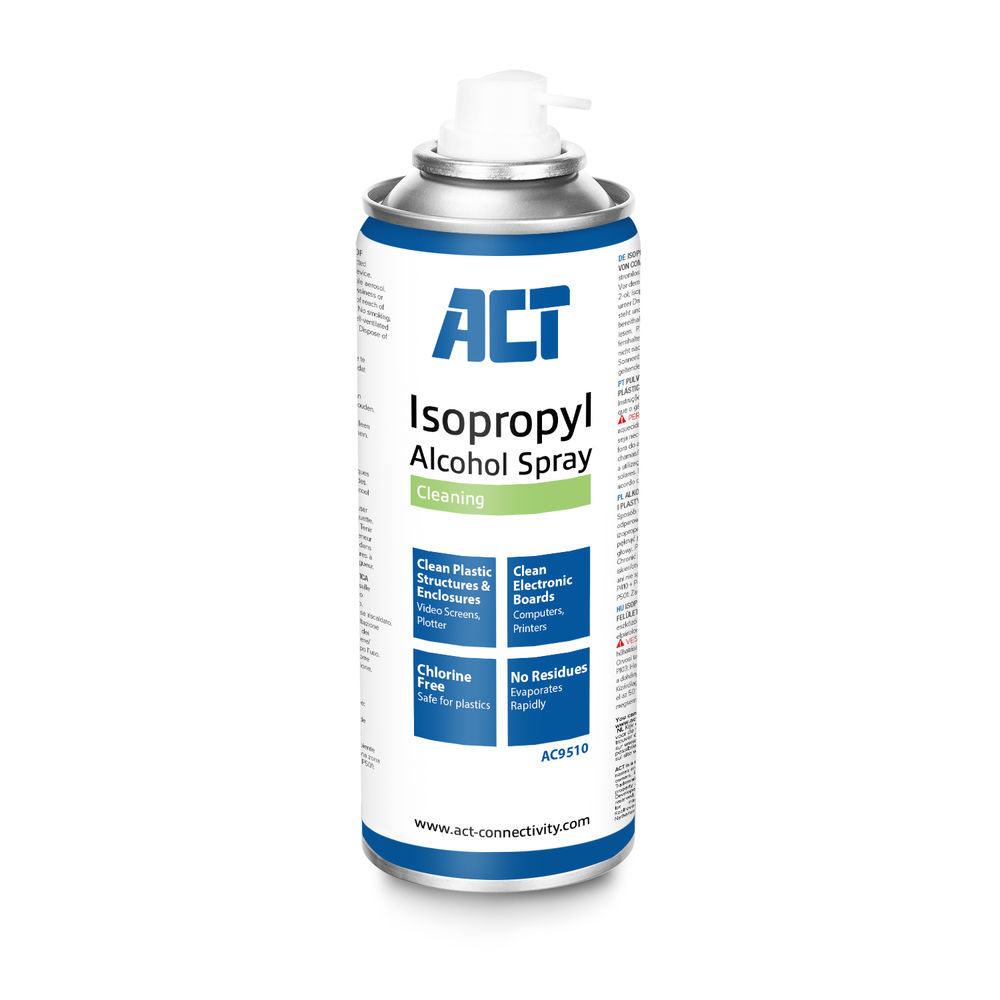 ACT AC9511 Universel Pulvérisateur de nettoyage d'équipement électronique 200 ml ACT AC9511 Universel Pulvérisateur de nettoyage d'équipement électronique 200 ml