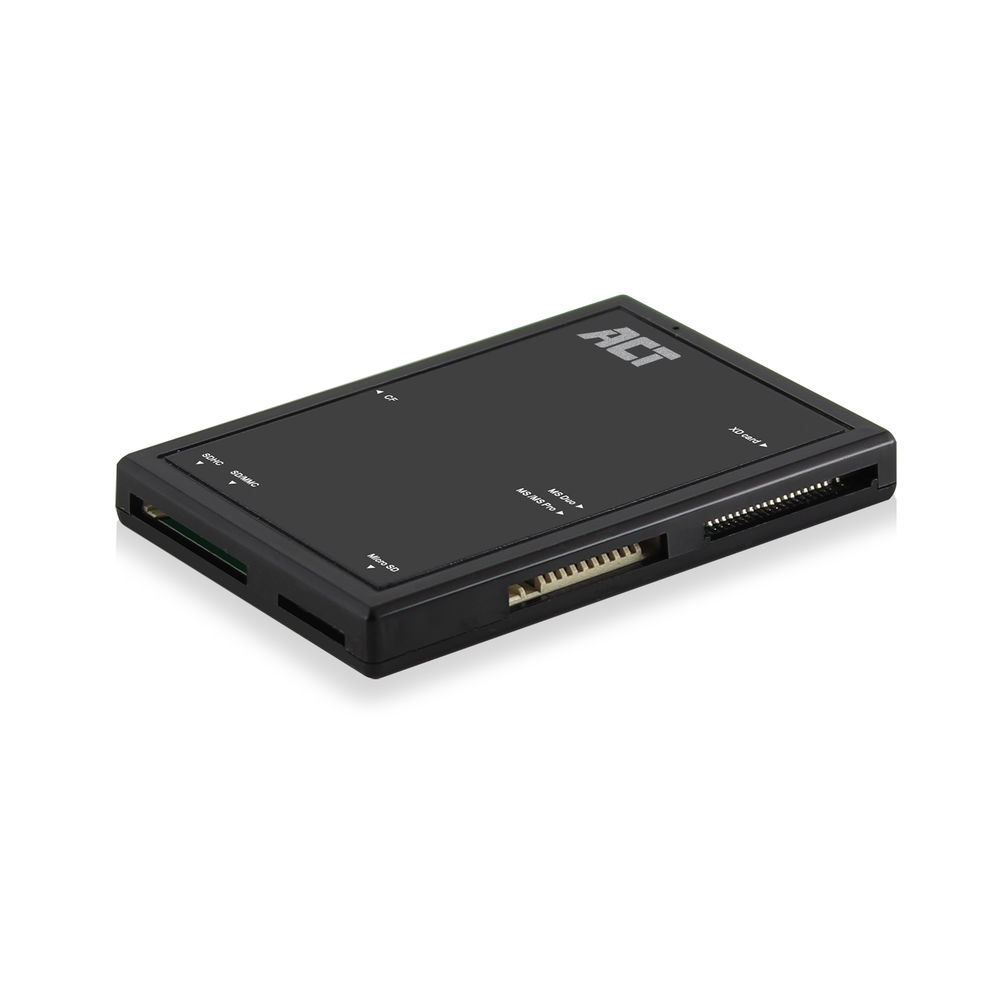 ACT AC6370 lecteur de carte mémoire USB 3.2 Gen 1 (3.1 Gen 1) Type-A Noir ACT AC6370 lecteur de carte mémoire USB 3.2 Gen 1 (3.1 Gen 1) Type-A Noir