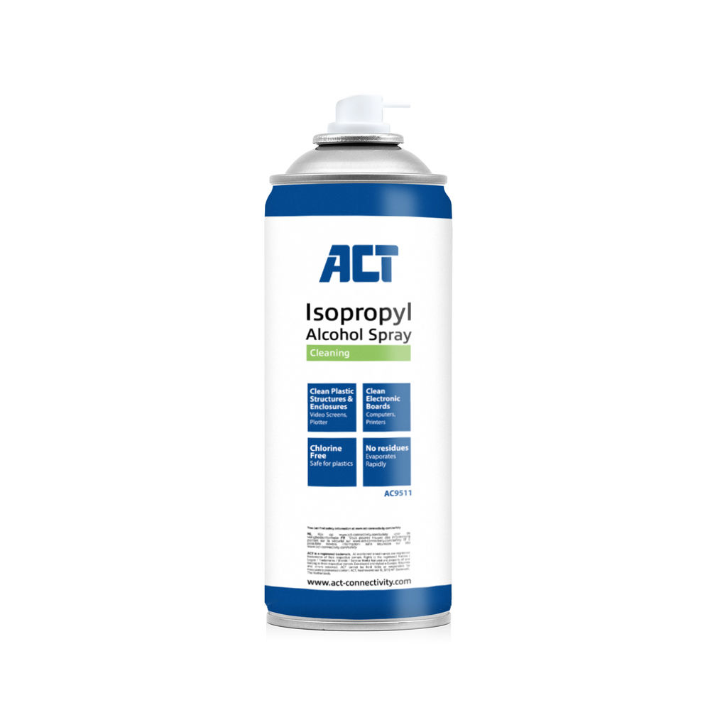 ACT AC9511 kit de nettoyage pour ordinateur Universel Pulvérisateur de nettoyage d'équipement électronique 400 ml ACT AC9511 kit de nettoyage pour ordinateur Universel Pulvérisateur de nettoyage d'équipement électronique 400 ml