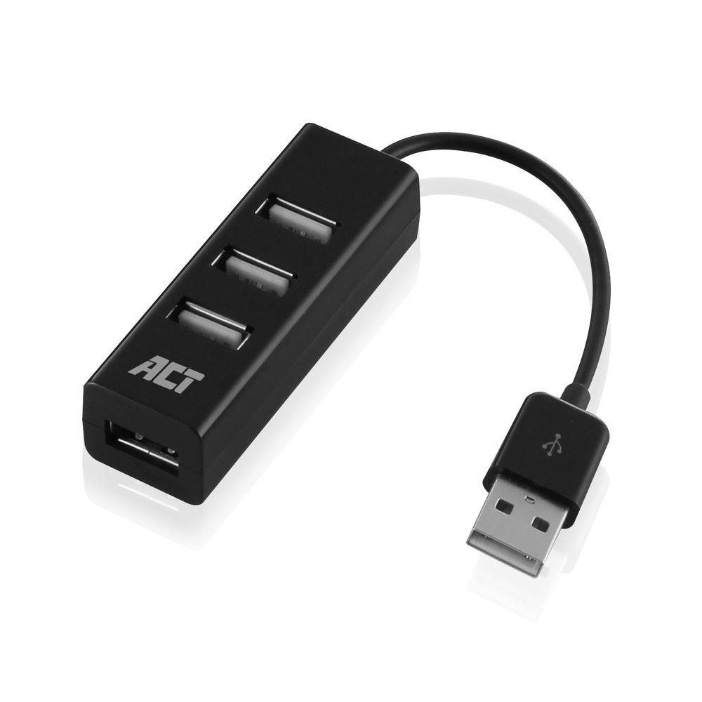 ACT AC6205 hub & concentrateur USB 2.0 480 Mbit/s Noir ACT AC6205 hub & concentrateur USB 2.0 480 Mbit/s Noir