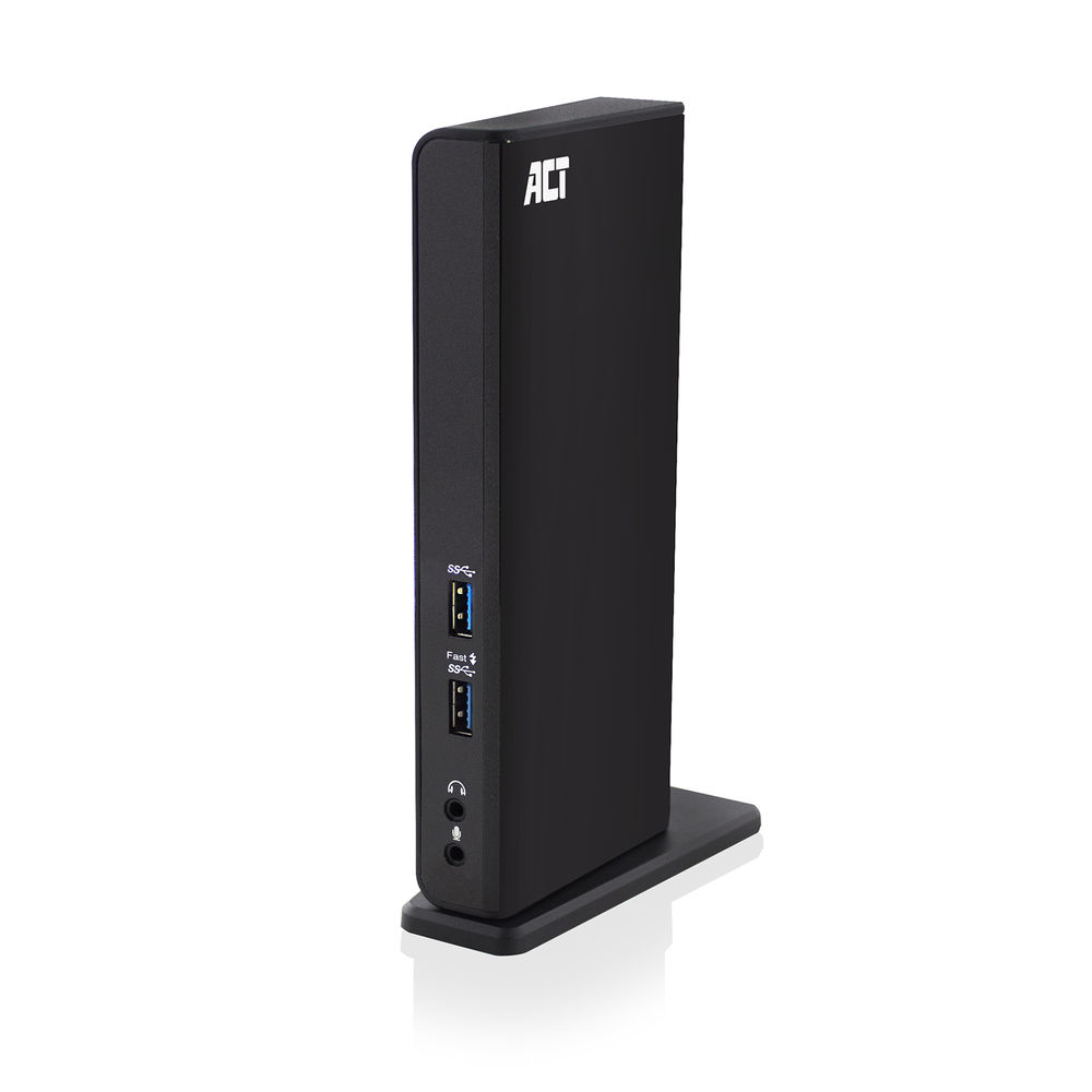 ACT AC7049 station d'accueil Avec fil USB 3.2 Gen 1 (3.1 Gen 1) Type-C Noir ACT AC7049 station d'accueil Avec fil USB 3.2 Gen 1 (3.1 Gen 1) Type-C Noir