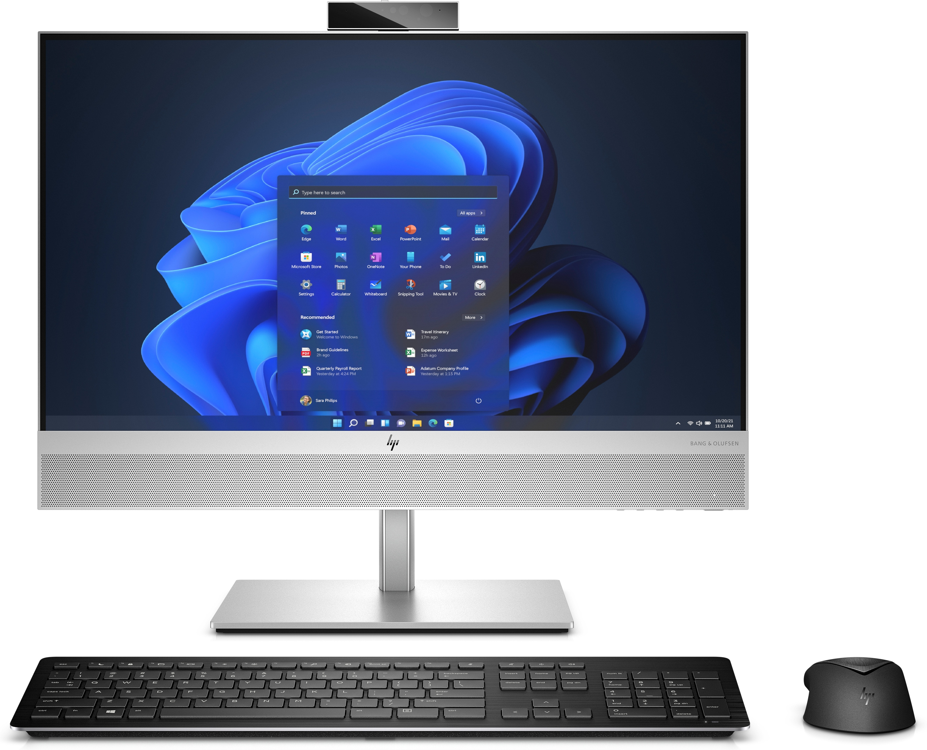 HP EliteOne 840 G9 Intel® Core™ i5 60,5 cm (23.8") 1920 x 1080 pixels 16 Go DDR5-SDRAM 256 Go SSD PC All-in-One Windows 10 Pro Wi-Fi 6E (802.11ax) Argent