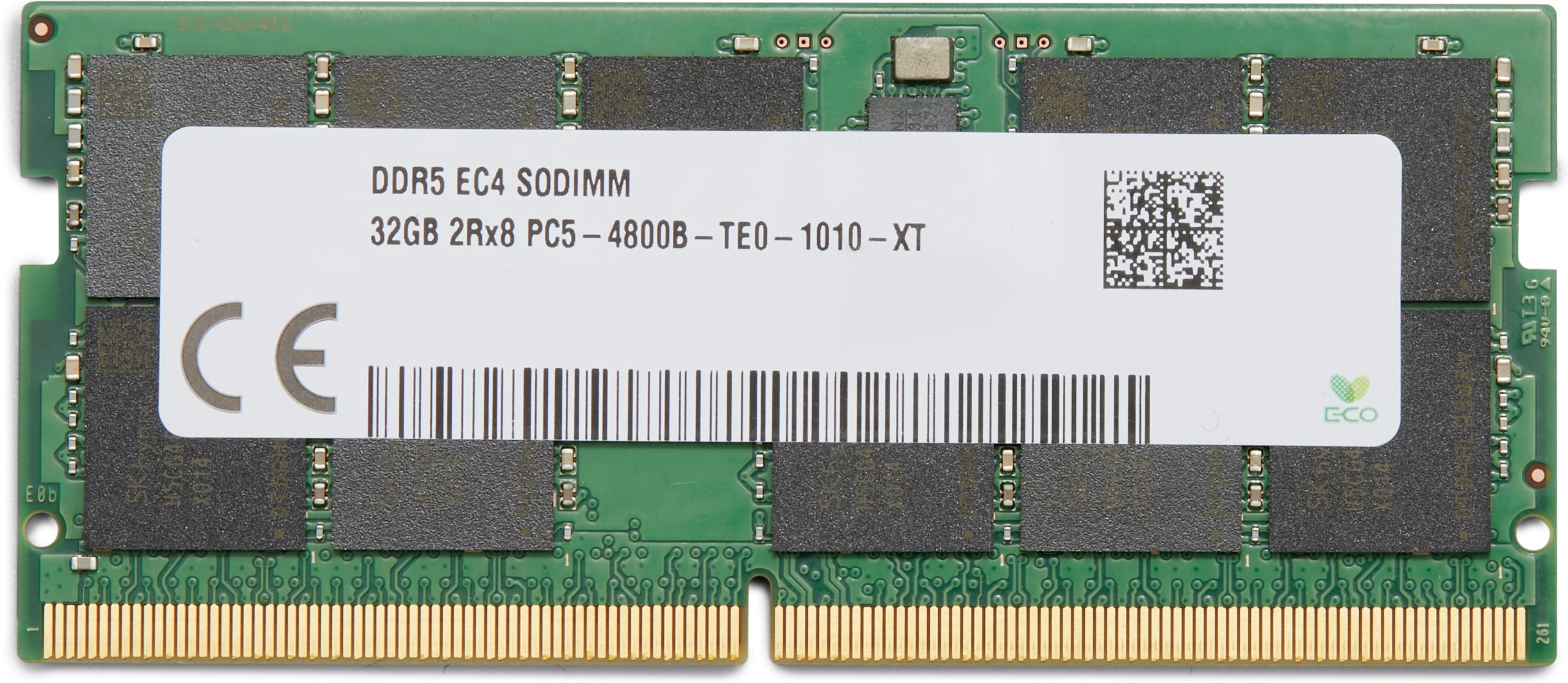 HP 32GB DDR5 (1x32GB) 4800 SODIMM ECC Memory module de mémoire HP 32GB DDR5 (1x32GB) 4800 SODIMM ECC Memory module de mémoire