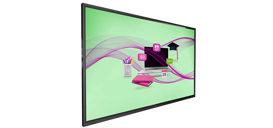 Philips 86BDL4052E/00 affichage de messages 2,18 m (86") LCD Wifi 380 cd/m² 4K Ultra HD Noir Écran tactile Android 10