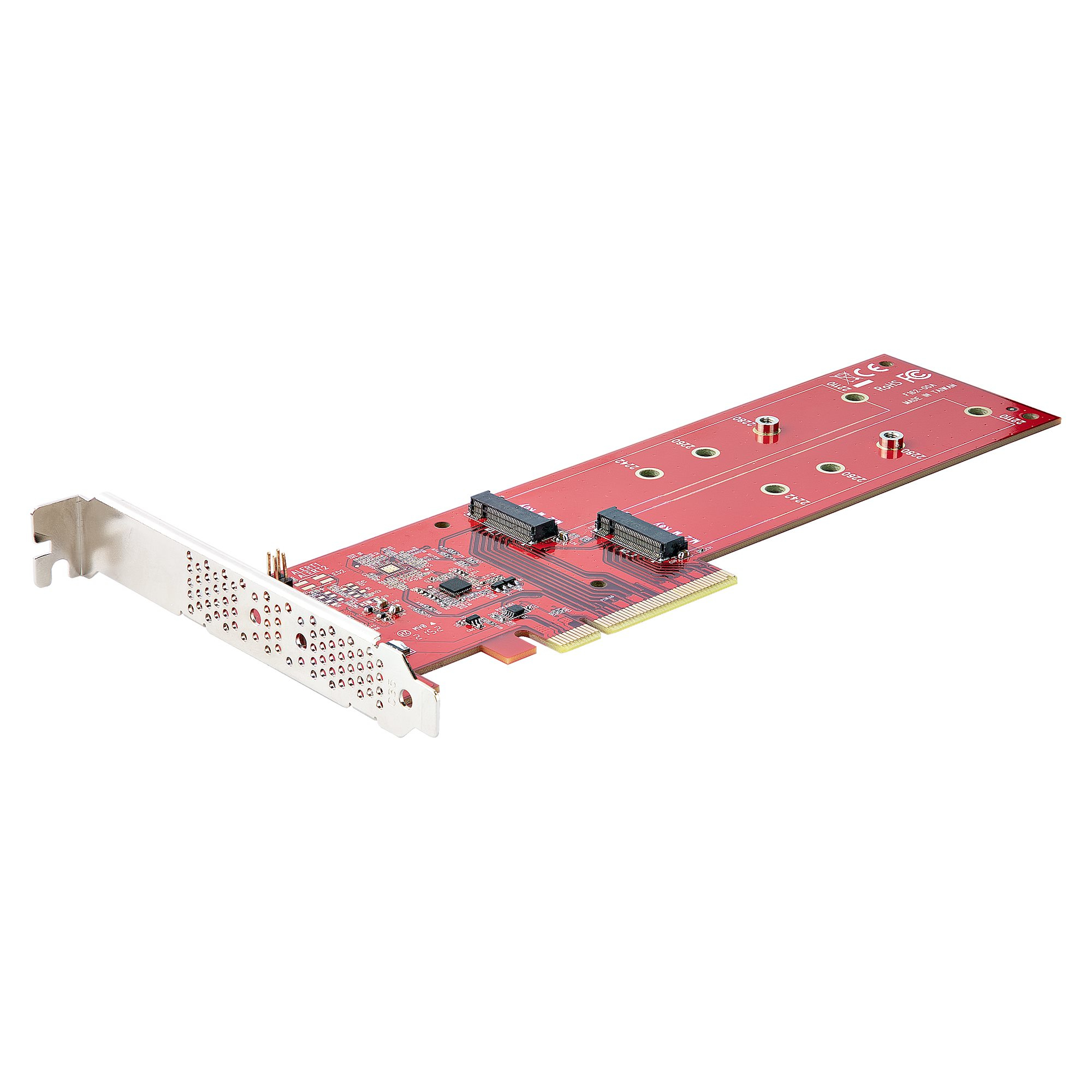 StarTech.com Adaptateur PCIe M.2 - PCIe x8/ x16 vers Double NVMe ou AHCI M.2 SSD - PCI Express 4.0, 7,8 Gbps par Disque, Bifurcation Requise - Carte PCIe Dual M.2 - Compatible Windows/Linux StarTech.com Adaptateur PCIe M.2 - PCIe x8/ x16 vers Double NVMe ou AHCI M.2 SSD - PCI Express 4.0, 7,8 Gbps par Disque, Bifurcation Requise - Carte PCIe Dual M.2 - Compatible Windows/Linux