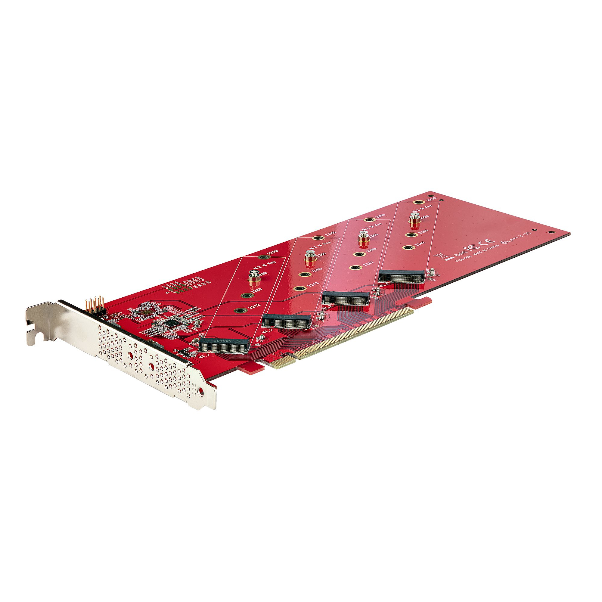 StarTech.com QUAD-M2-PCIE-CARD-B carte et adaptateur d'interfaces Interne M.2 StarTech.com QUAD-M2-PCIE-CARD-B carte et adaptateur d'interfaces Interne M.2