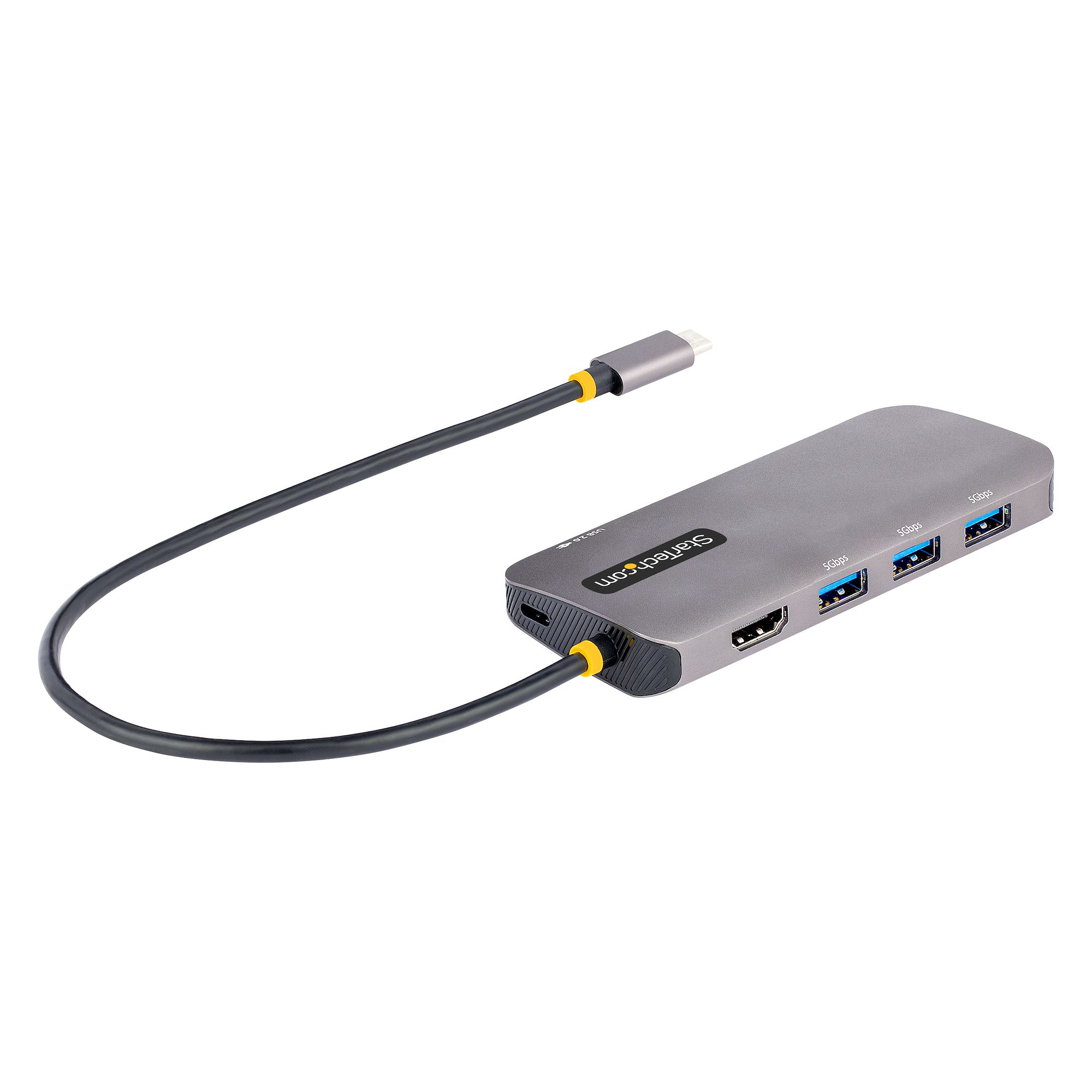 StarTech.com Adaptateur Multiport USB C - Adaptateur USB C vers HDMI 4K 60Hz - Hub USB A 3.2, 5Gbps à 3 ports - 100W Power Delivery PassTrough - Dock USB C avec Câble de 30cm - Station d'accueil PC Portable StarTech.com Adaptateur Multiport USB C - Adaptateur USB C vers HDMI 4K 60Hz - Hub USB A 3.2, 5Gbps à 3 ports - 100W Power Delivery PassTrough - Dock USB C avec Câble de 30cm - Station d'accueil PC Portable