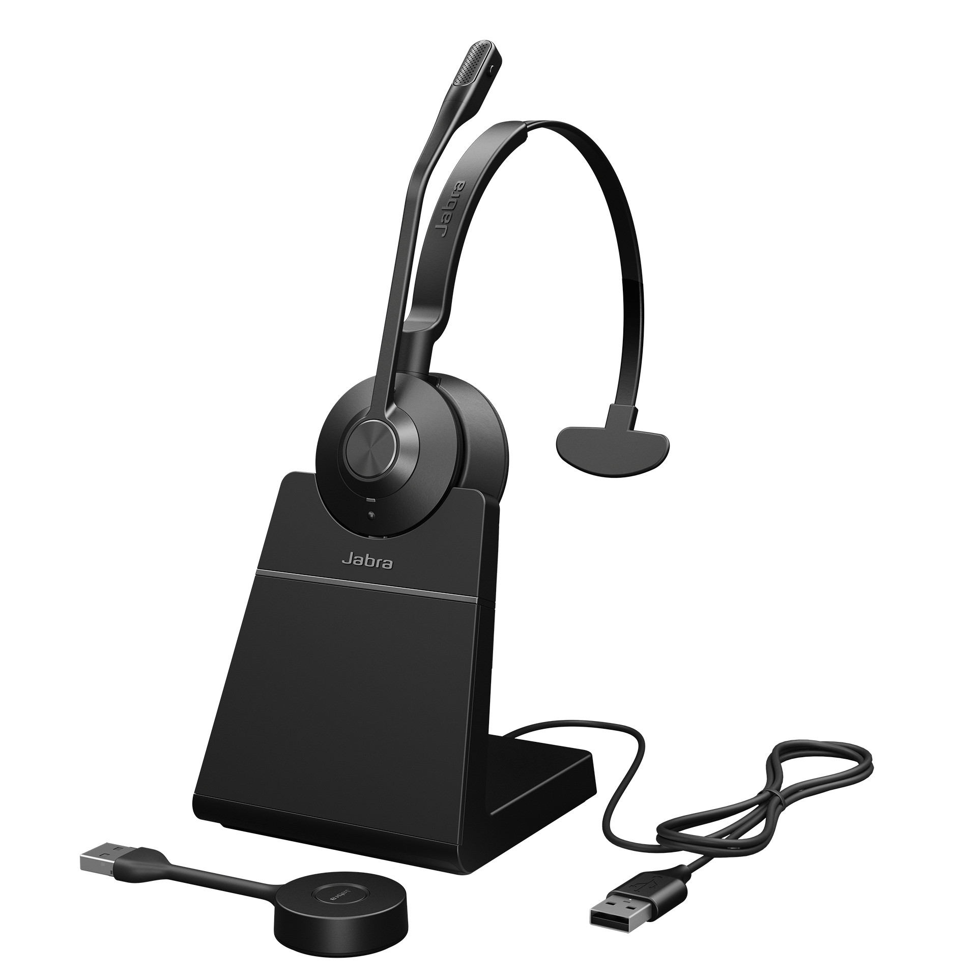 Jabra ENGAGE 55 UC MONO USB-A WITH CHARGING STAND EMEA/APAC Arceau Bureau/Centre d'appels Jabra ENGAGE 55 UC MONO USB-A WITH CHARGING STAND EMEA/APAC Arceau Bureau/Centre d'appels