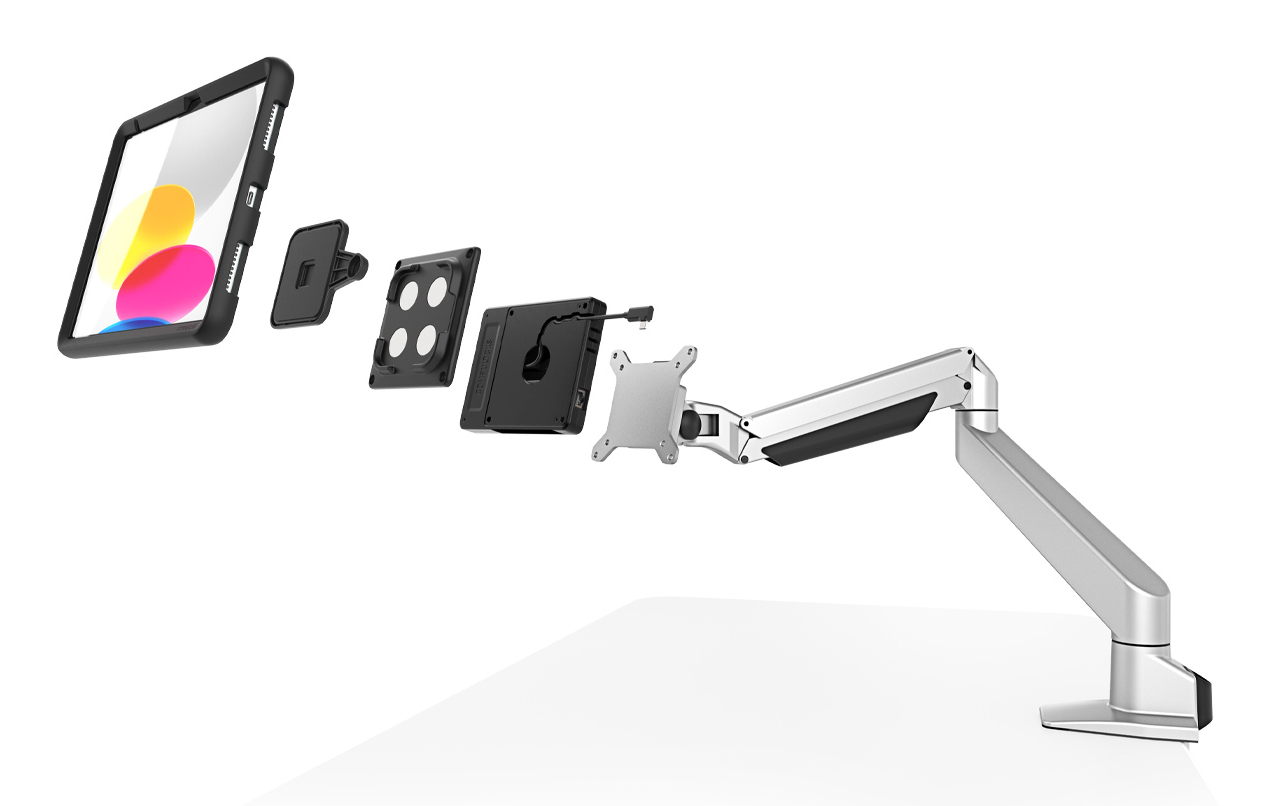 Compulocks 660REACHVHBMM01H01 chariot et support multimédia Noir, Argent Tablette