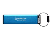 Kingston Technology IronKey Keypad 200 lecteur USB flash 128 Go USB Type-C 3.2 Gen 1 (3.1 Gen 1) Bleu Kingston Technology IronKey Keypad 200 lecteur USB flash 128 Go USB Type-C 3.2 Gen 1 (3.1 Gen 1) Bleu