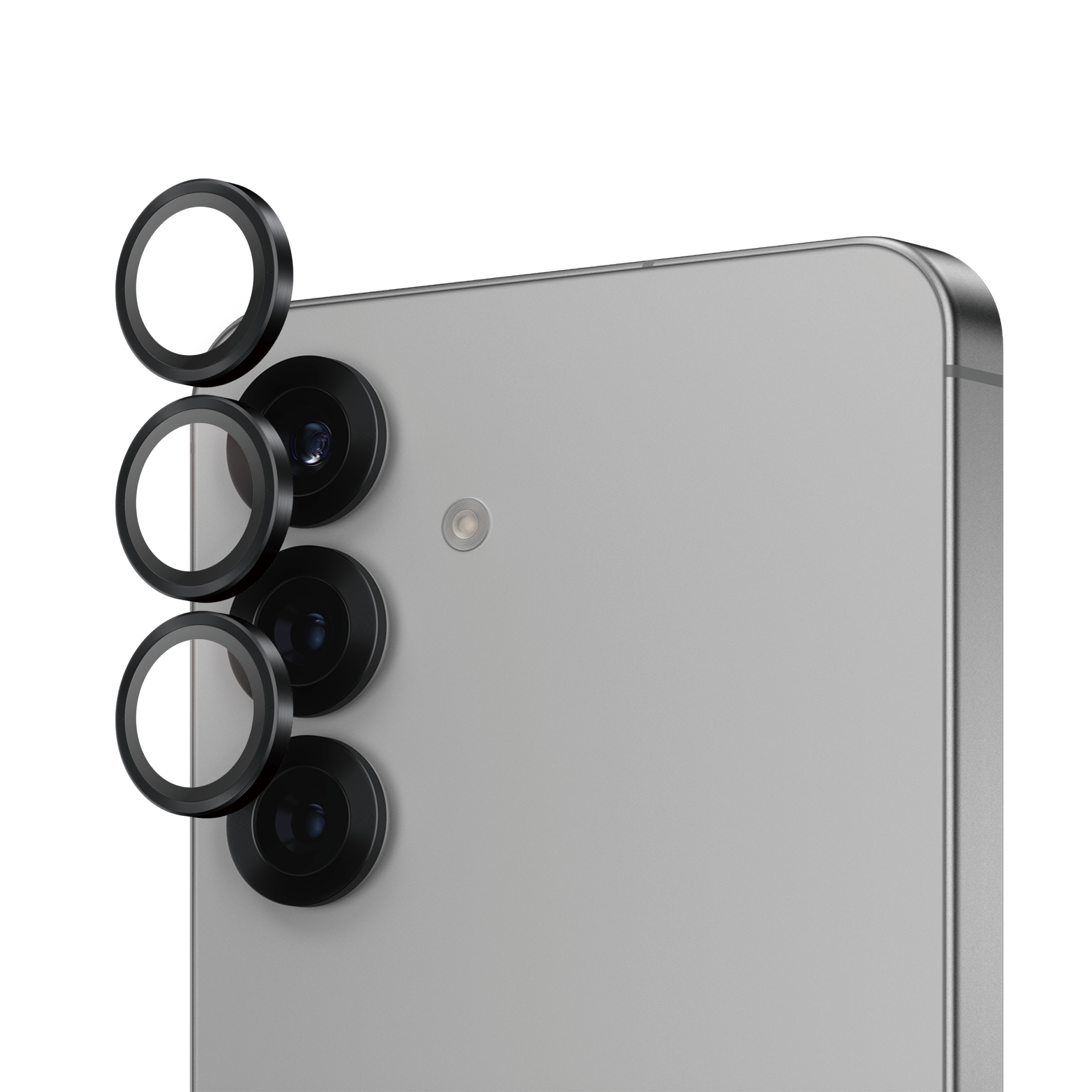 PanzerGlass ® Hoops® Camera Lens Protector Black Samsung Galaxy S25 Protection d'écran transparent 1 pièce(s)