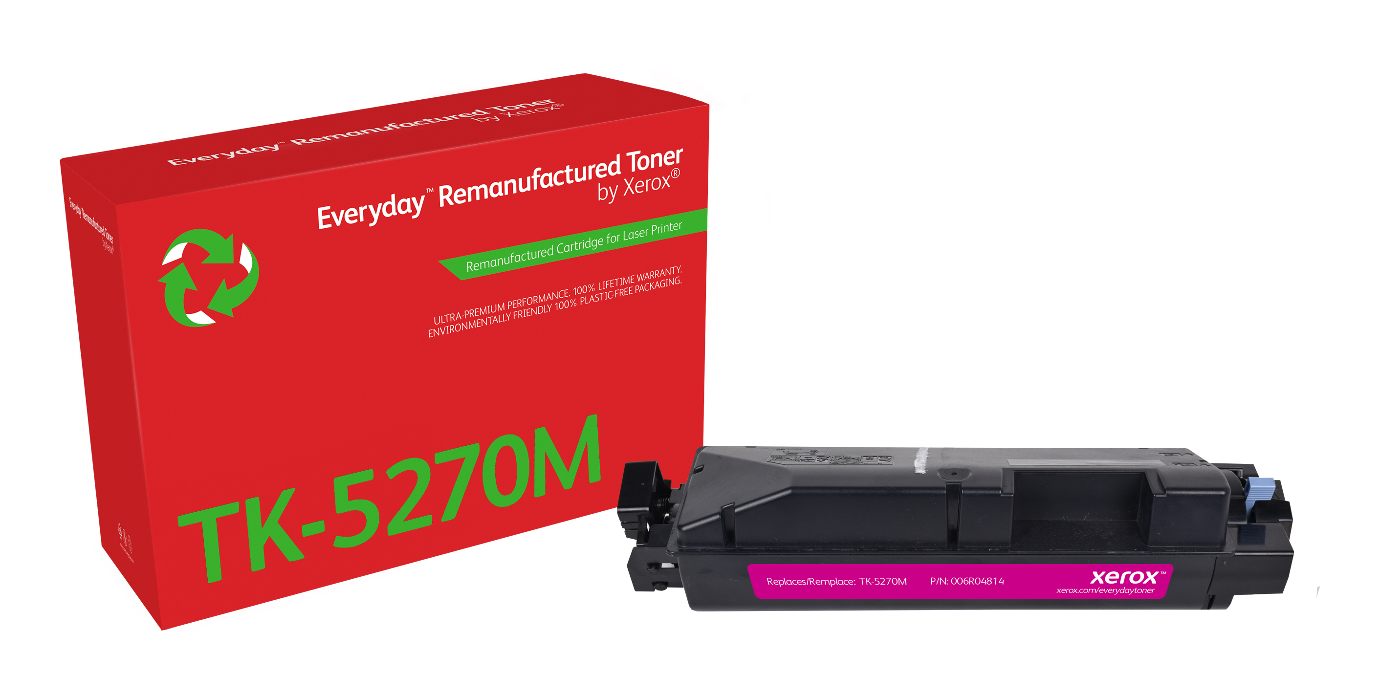 Remanufacturé Everyday Toner remanufacturé Magenta Everyday™ de Xerox compatible avec Kyocera TK-5270M, Capacité standard