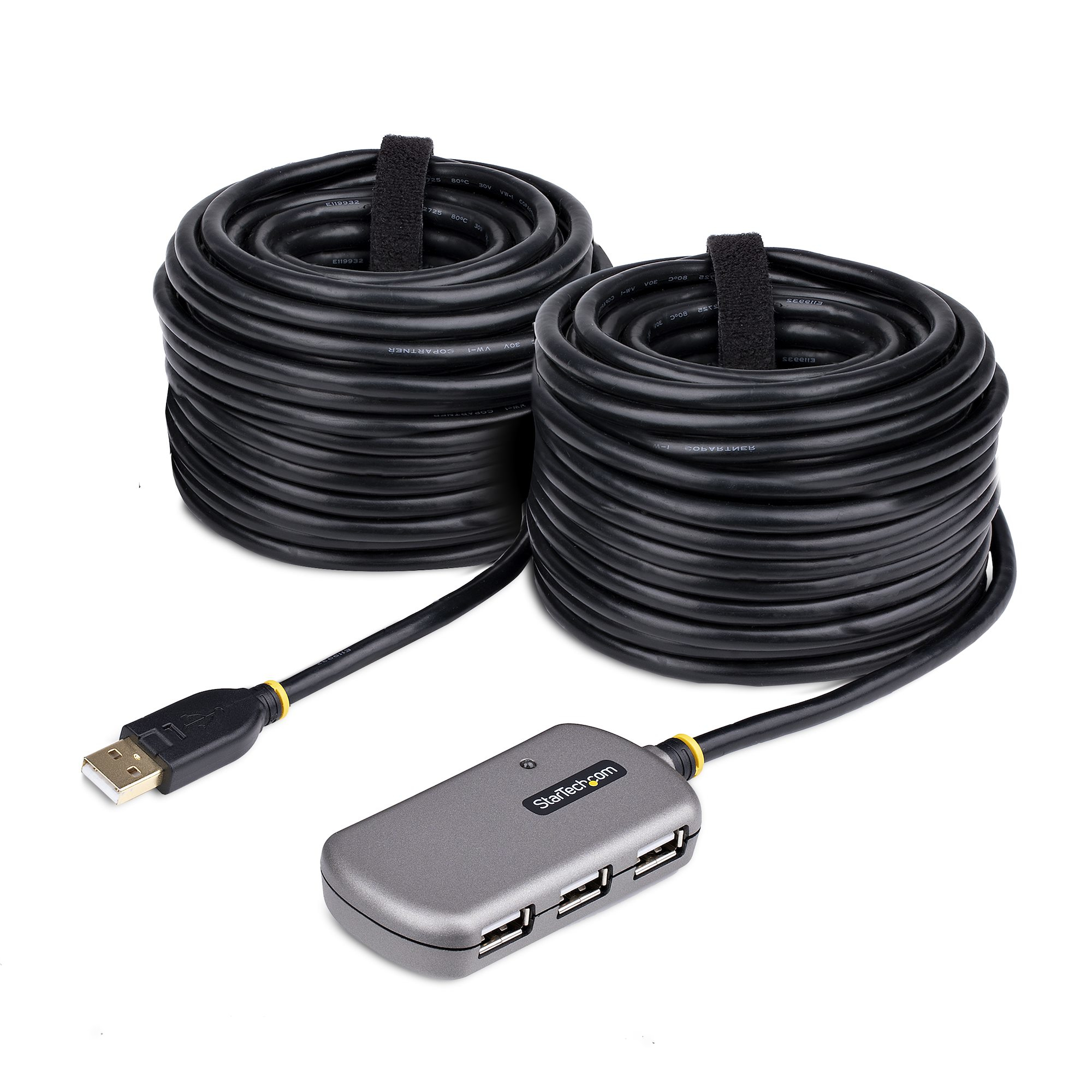 StarTech.com Hub USB d'Extension - Câble d'Extension USB 2.0 de 24m avec Concentrateur USB-A à 4 Ports, Câble Répéteur USB Actif/Alimenté par Bus, Alimentation Optionnelle de 10W Incluse Protection ESD de Niveau 4 StarTech.com Hub USB d'Extension - Câble d'Extension USB 2.0 de 24m avec Concentrateur USB-A à 4 Ports, Câble Répéteur USB Actif/Alimenté par Bus, Alimentation Optionnelle de 10W Incluse Protection ESD de Niveau 4