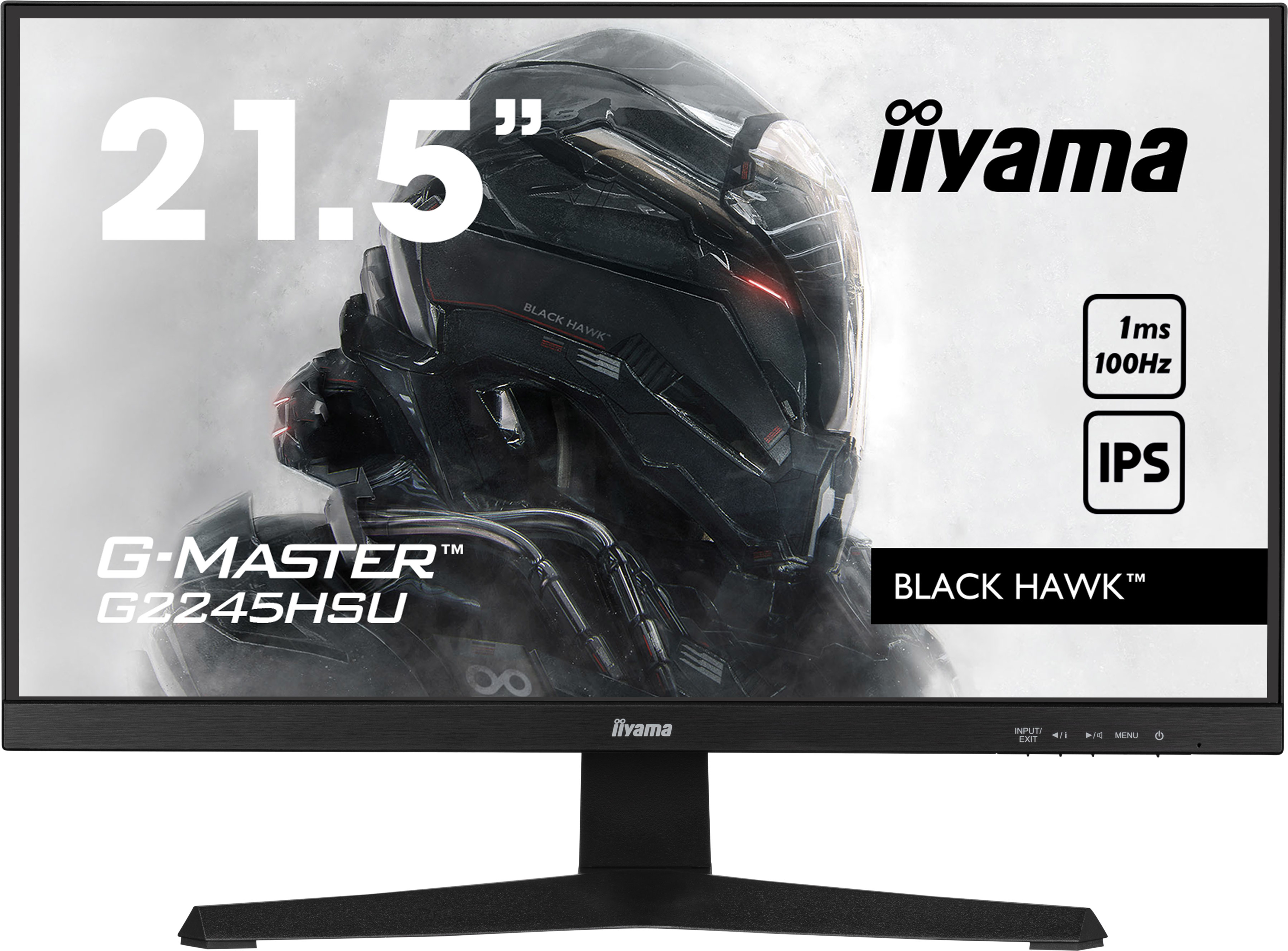 iiyama G-MASTER G2245HSU-B2 LED display 55,9 cm (22") 1920 x 1080 pixels Full HD Noir iiyama G-MASTER G2245HSU-B2 LED display 55,9 cm (22") 1920 x 1080 pixels Full HD Noir