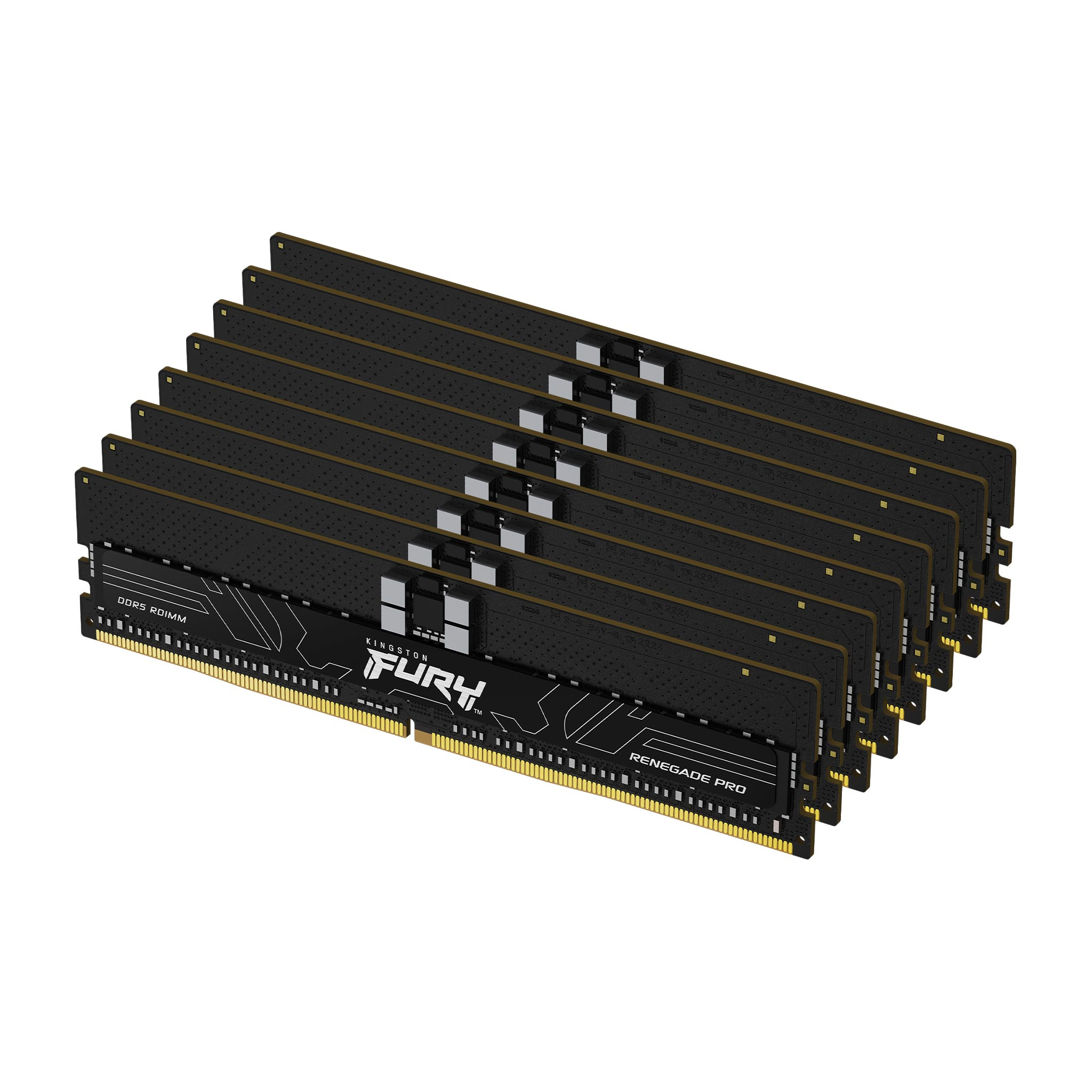 Kingston Technology FURY 256 Go 6000 MT/s DDR5 ECC Reg CL32 DIMM (kit de 8) Renegade Pro EXPO Kingston Technology FURY 256 Go 6000 MT/s DDR5 ECC Reg CL32 DIMM (kit de 8) Renegade Pro EXPO