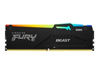 Kingston Technology FURY Beast RGB module de mémoire 32 Go 2 x 16 Go DDR5 6000 MHz Kingston Technology FURY Beast RGB module de mémoire 32 Go 2 x 16 Go DDR5 6000 MHz
