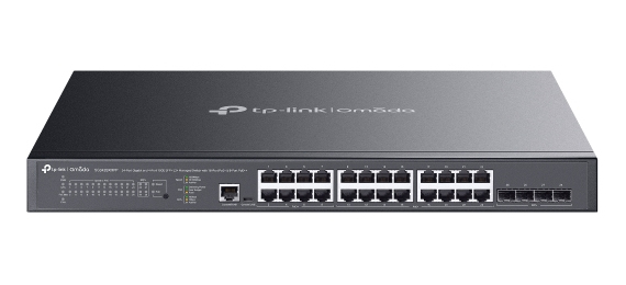 TP-Link Omada SG3428XMPP commutateur réseau Géré L2+ Gigabit Ethernet (10/100/1000) Connexion Ethernet, supportant l'alimentation via ce port (PoE) 1U Noir TP-Link Omada SG3428XMPP commutateur réseau Géré L2+ Gigabit Ethernet (10/100/1000) Connexion Ethernet, supportant l'alimentation via ce port (PoE) 1U Noir