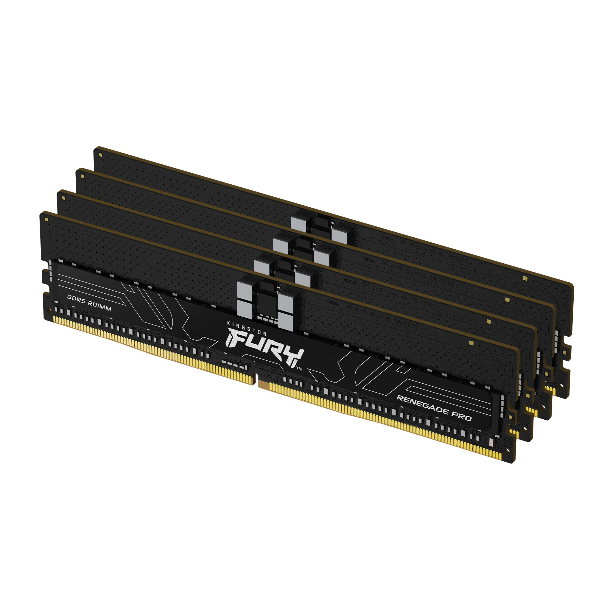 Kingston Technology FURY 128 Go 6400 MT/s DDR5 ECC Reg CL32 DIMM (kit de 4) Renegade Pro EXPO Kingston Technology FURY 128 Go 6400 MT/s DDR5 ECC Reg CL32 DIMM (kit de 4) Renegade Pro EXPO