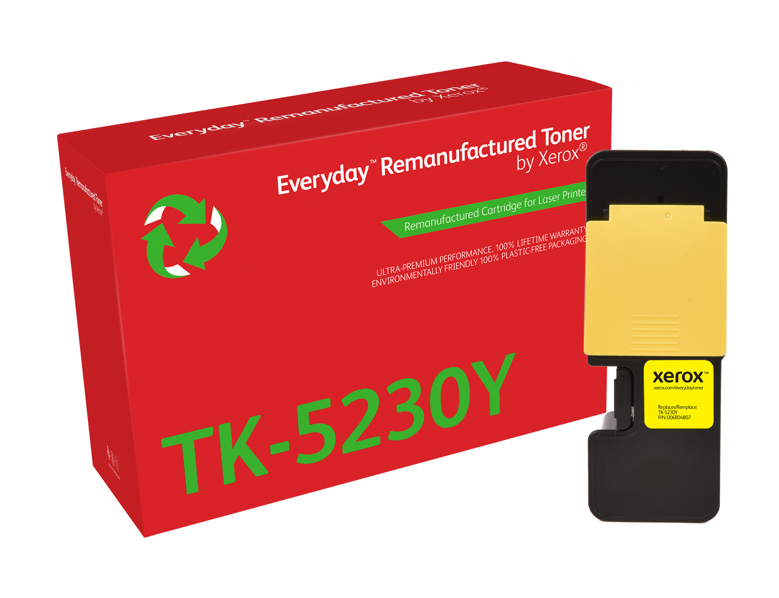 Remanufacturé Everyday Toner remanufacturé Jaune Everyday™ de Xerox compatible avec Kyocera TK-5230Y, Capacité standard Remanufacturé Everyday Toner remanufacturé Jaune Everyday™ de Xerox compatible avec Kyocera TK-5230Y, Capacité standard