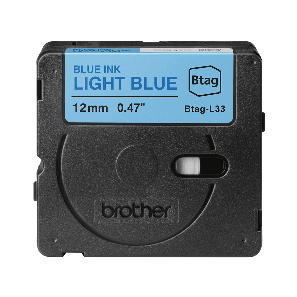 Brother BTAG-L33 ruban d'étiquette Blue on light blue Brother BTAG-L33 ruban d'étiquette Blue on light blue