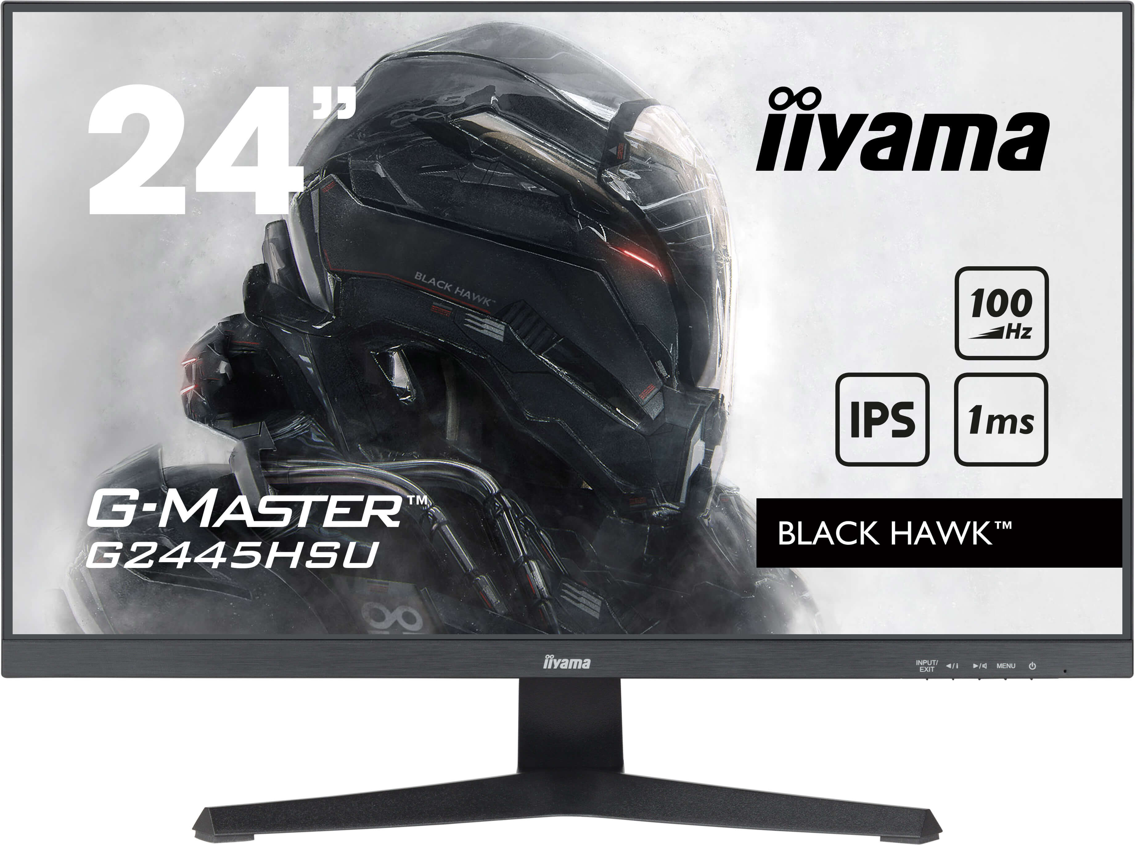 iiyama G-MASTER G2445HSU-B2 écran plat de PC 61 cm (24") 1920 x 1080 pixels Full HD LCD Noir iiyama G-MASTER G2445HSU-B2 écran plat de PC 61 cm (24") 1920 x 1080 pixels Full HD LCD Noir