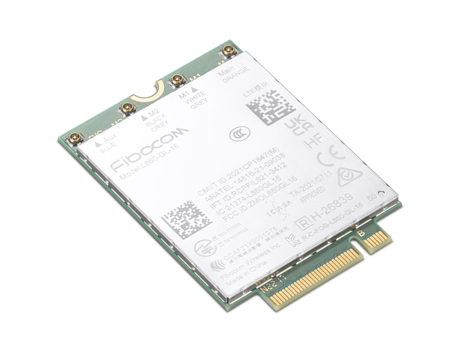 Lenovo 4XC1M72795 carte réseau Interne WWAN 1000 Mbit/s Lenovo 4XC1M72795 carte réseau Interne WWAN 1000 Mbit/s