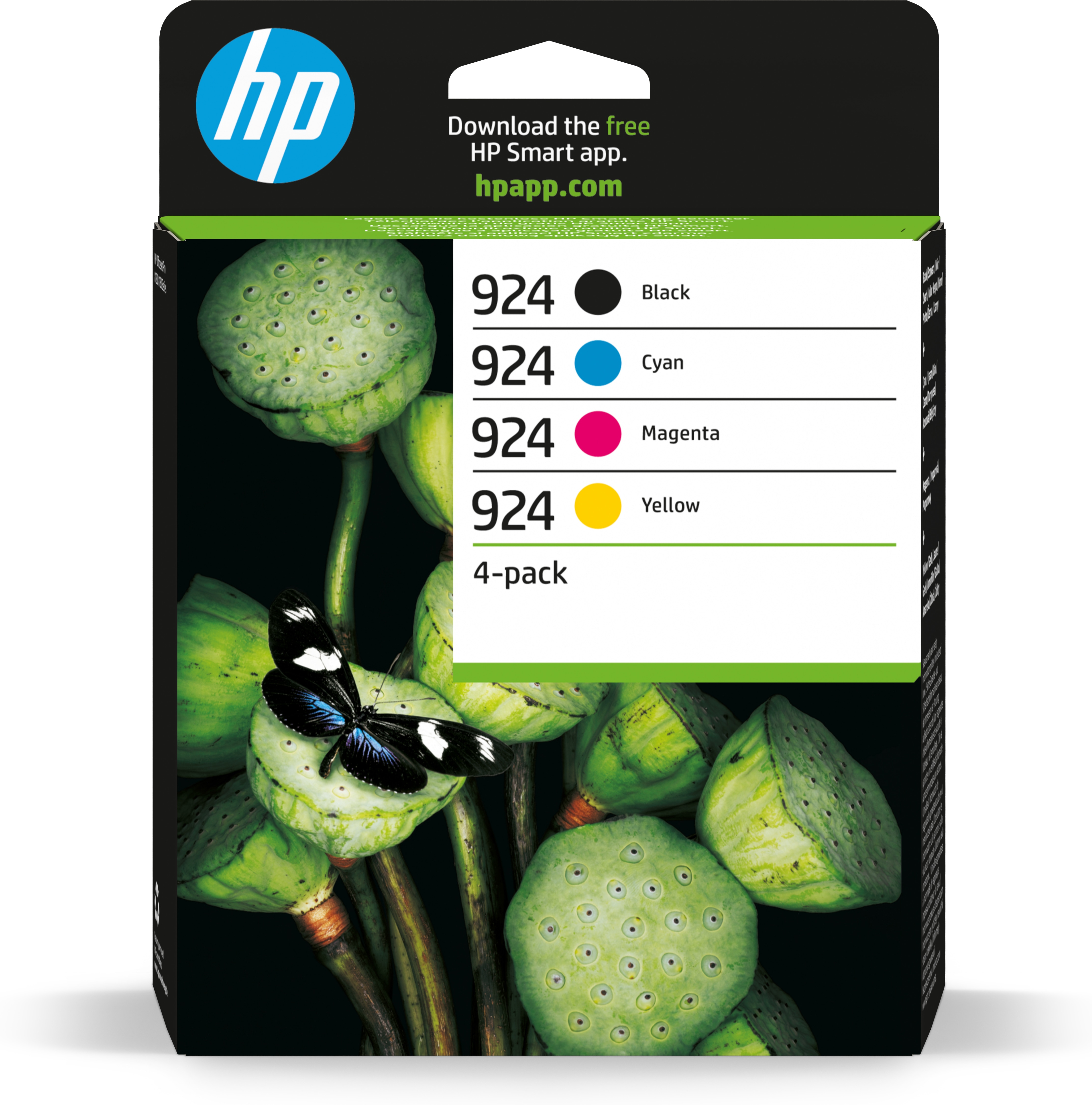 HP 924 Pack de 4 Cartouches d’encre authentiques CMJN HP 924 Pack de 4 Cartouches d’encre authentiques CMJN