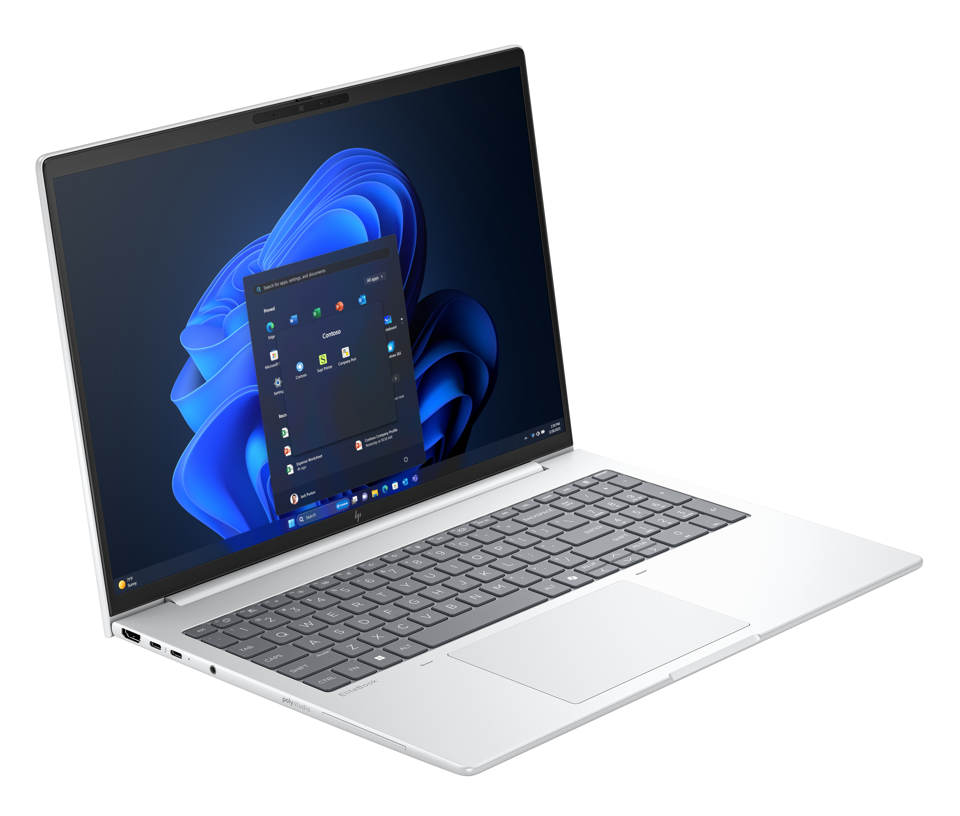 HP EliteBook 8 AD3S8ET#UUG laptop Intel Core Ultra 5 225U Ordinateur portable 40,6 cm (16") WUXGA 16 Go DDR5-SDRAM 512 Go SSD Wi-Fi 6E (802.11ax) Windows 11 Pro Argent