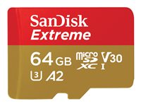 SanDisk Extreme 64 Go MicroSDXC UHS-I Classe 10 SanDisk Extreme 64 Go MicroSDXC UHS-I Classe 10