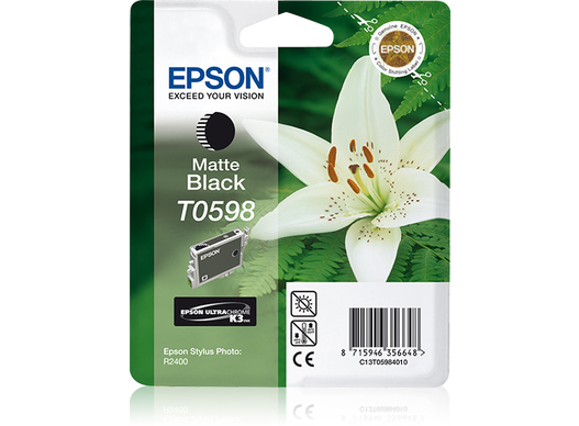 Epson T0598 cartouche d'encre 1 pièce(s) Original Rendement standard Noir Epson T0598 cartouche d'encre 1 pièce(s) Original Rendement standard Noir