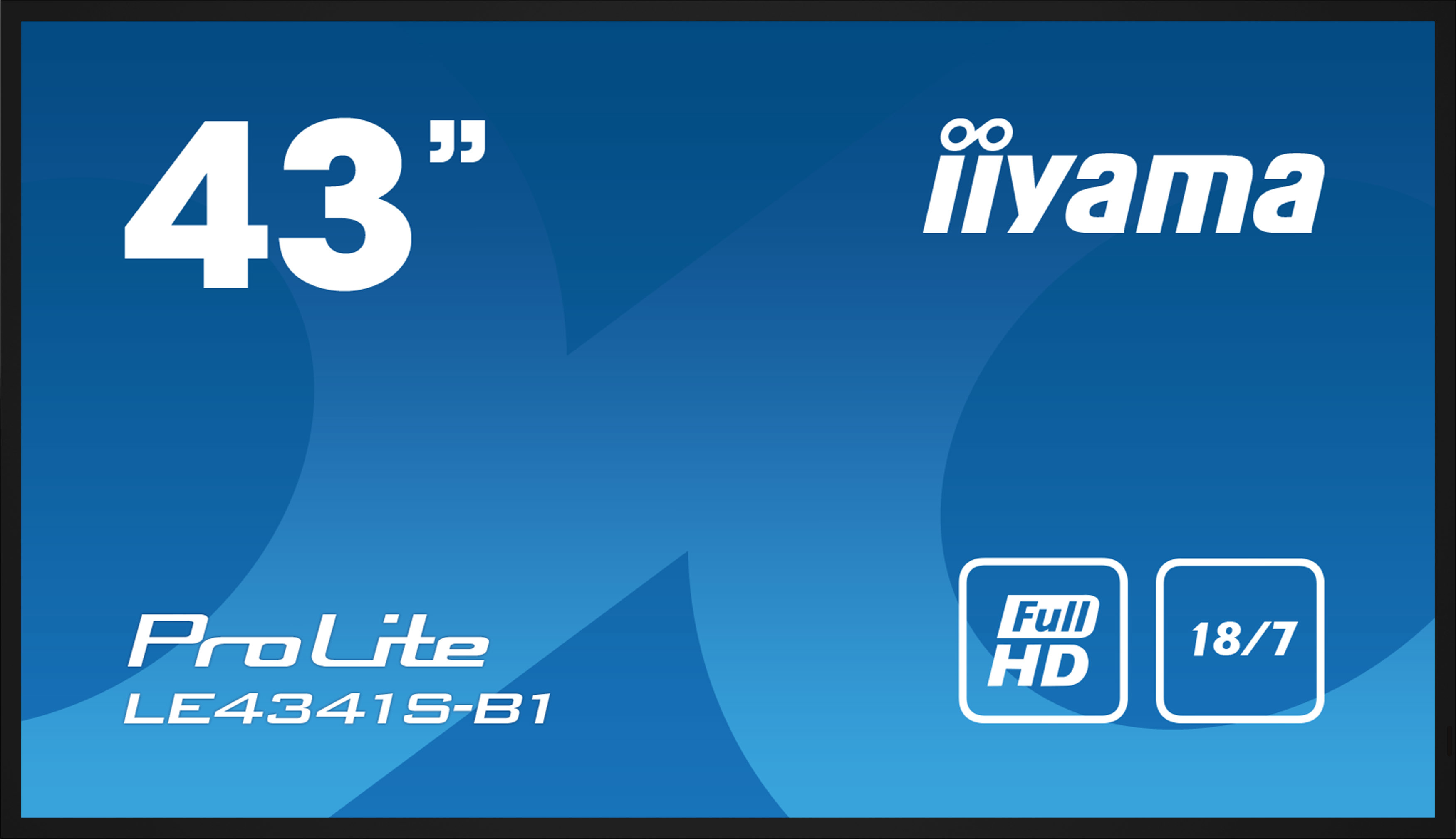 iiyama LE4341S-B1 affichage de messages Panneau plat de signalisation numérique 108 cm (42.5") LCD 350 cd/m² Full HD Noir 18/7